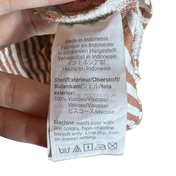 Rhyme Button-Front Boxy Top in Stripe Play, Large - Picture 7 of 8